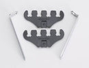 Moroso 72183 Four Hole Loom Kit - Horizontal Chrome/Black 7-9mm