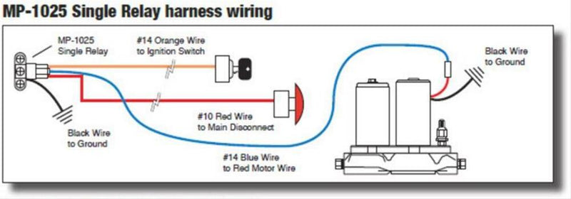 MagnaFuel MP-1025 Fuel Pump Relay Harness, 30 Amp