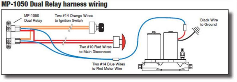 MagnaFuel MP-1050 30 Amps Fuel Pump Relay Harness