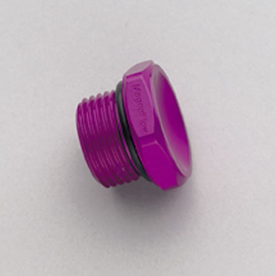 MagnaFuel MP-3002 Fitting External Hex Head Port Plug -10 AN O-Ring Aluminum