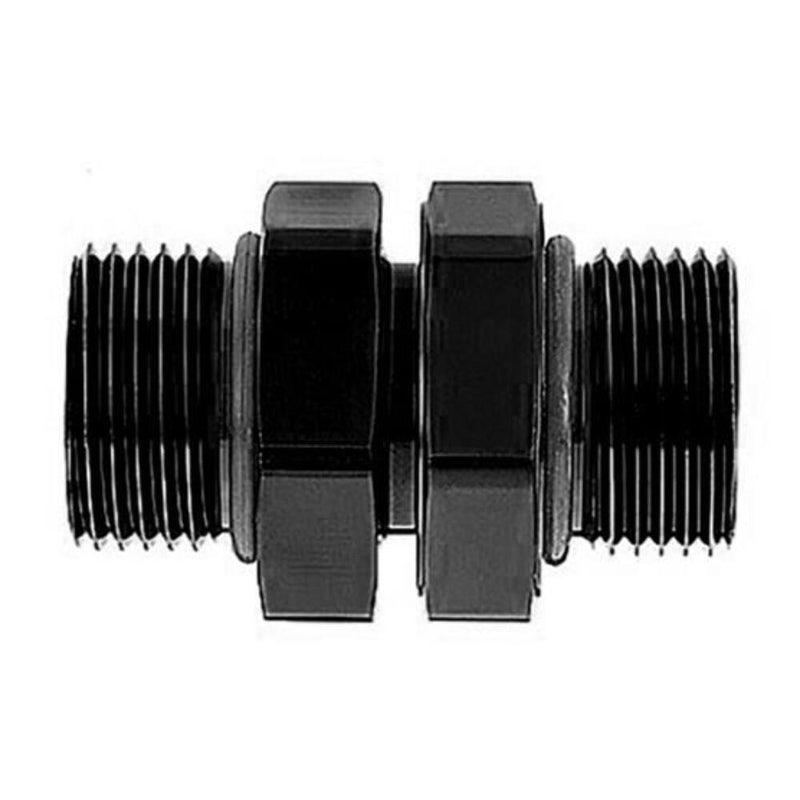 MagnaFuel MP-3004-BLK Coupler Fitting, Straight Cut -8AN to -8AN
