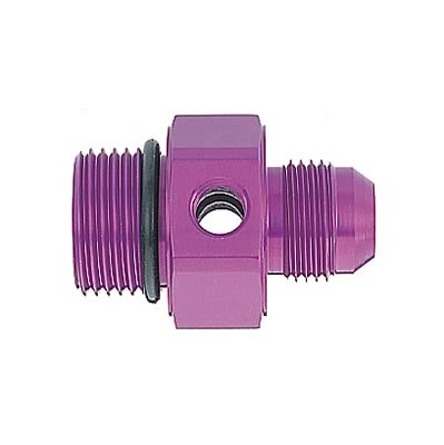MagnaFuel MP-3063 Fuel Gauge Port Adapter 1/8 in. NPT Fuel -10AN To -10 O-Ring