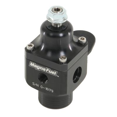MagnaFuel MP-9633-BLK Inline Fuel Pressure Regulator 4-12 psi, Carbureted