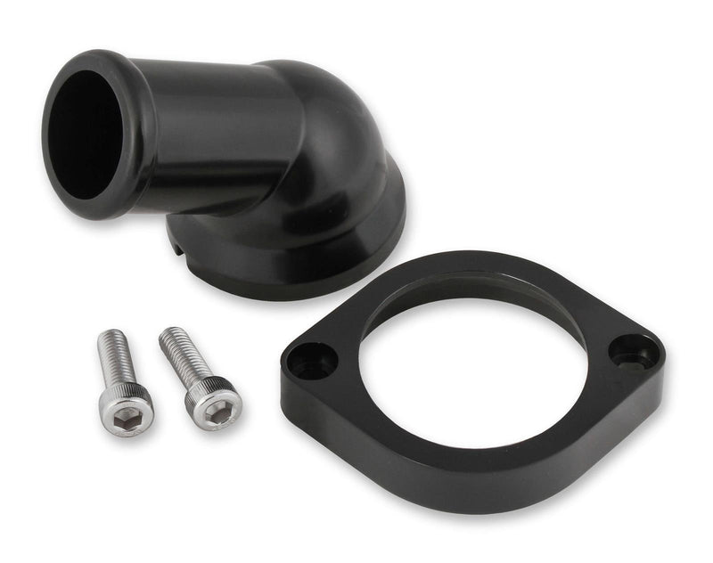 Mr. Gasket 2670BK GM LS Water Neck Swivel - 30 Degree Angle - Black