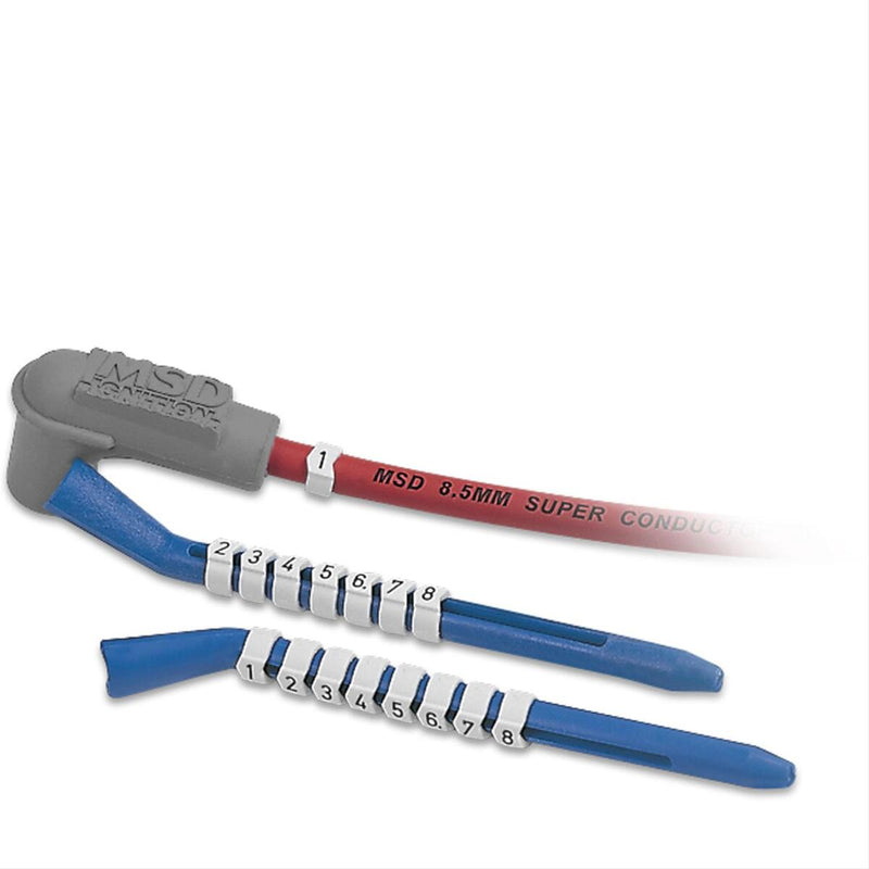 MSD 3414 Plug Wire Cylinder Markers - 8.5mm