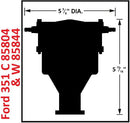 MSD Pro-Billet Flat-Top Distributors 85804