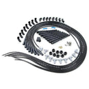 MSD 31523 Single Hemi Wire Set, Super Conductor 8.5mm Wire Set, Black