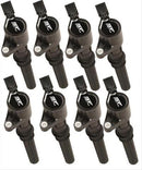 MSD 55128 Street Fire Igntion Coils 1998-2014 Ford 4.6L/5.4L 2-Valve Engines, Black, 8-Pack