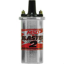 MSD 8200MSD Ignition Coil, Blaster 2 - Ballast Resistor, Chrome