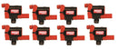 MSD 82638 Ignition Coil Blaster LS Series, Red, 8-Pack