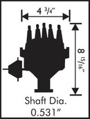 MSD 8354 Ford 351W Ready-to-Run Pro-Billet Distributor