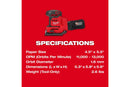 Milwaukee M18 Orbital 1/4 Sheet Palm Sanders 2649-20