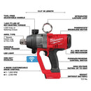 Milwaukee M18 FUEL 1 in. High-Torque Impact Wrenches with ONE-KEY 2867-20