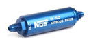 NOS 15550NOS Blue Anodized Billet Aluminum High Pressure In-line Nitrous Filter