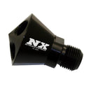 Nitrous Express 16053 Showerhead Nitrous Distributor Block Integrated 8AN Input 6AN Outlet Showerhead Nitrous Distributor Block