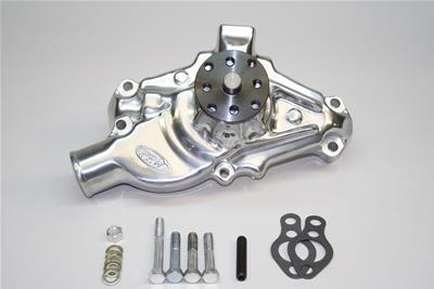 PRW Power 1435010 Water Pump Mechanical High-Volume Clockwise Aluminum Polished
