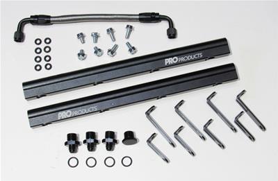 Professional Products 10617 Fuel Rails Billet Aluminum Black Anodized for GM LS Engines