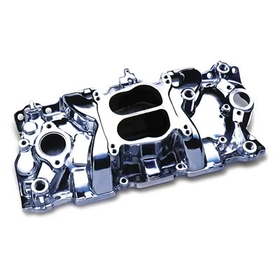 Professional Products 52000 Intake Manifold Cyclone Carbureted Polished, SB Chevy