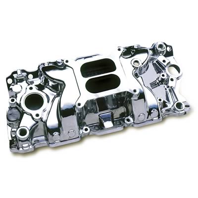 Professional Products 52020 Intake Manifold Typhoon Carbureted Polished, SB Chevy