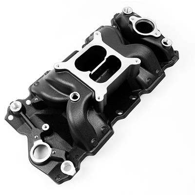 Professional Products 52044 CrossWind Intake Manifold, Fits Chevy Small Block - Black