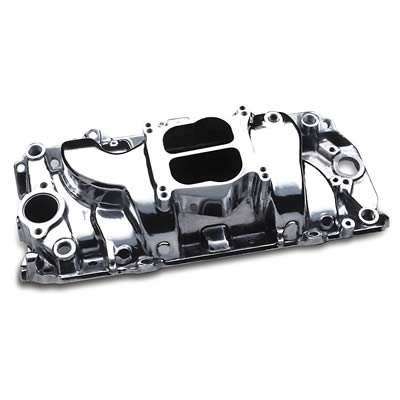 Professional Products 53000 Intake Manifold Cyclone Carbureted Polished, BB Chevy