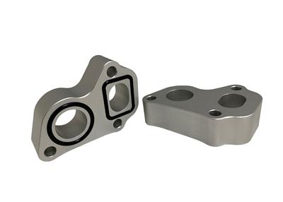 Philadelphia Racing PRP-6820 Water Pump Spacers 1 in. Aluminum Clear