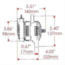 Powermaster 8172 Race Alternator - 55 Amp - Denso