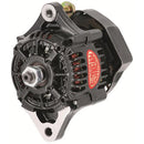 Powermaster 8182 Race Alternator - 75 Amp, Black - Denso