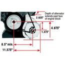Powermaster 890 Billet Alternator Bracket - Chevy Big Block