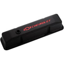 Proform 141-116 Chevy Valve Covers, Recessed Logo - Black Crinkle