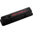 Proform 141-116 Chevy Valve Covers, Recessed Logo - Black Crinkle