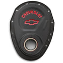 Proform 141-753 Chevy Bowtie Timing Chain Cover, SBC - Black Crinkle