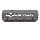 Proform 141-868 GM Licensed Slant Edge Valve Covers, Fits Chevy BB - Black