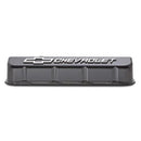 Proform 141-868 GM Licensed Slant Edge Valve Covers, Fits Chevy BB - Black