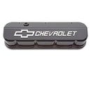 Proform 141-868 GM Licensed Slant Edge Valve Covers, Fits Chevy BB - Black