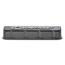 Proform 141-868 GM Licensed Slant Edge Valve Covers, Fits Chevy BB - Black