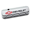 Proform 141-877 GM Licensed Slant Edge Valve Cover - Tall - Chrome