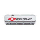 Proform 141-877 GM Licensed Slant Edge Valve Cover - Tall - Chrome