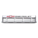 Proform 141-877 GM Licensed Slant Edge Valve Cover - Tall - Chrome