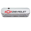 Proform 141-877 GM Licensed Slant Edge Valve Cover - Tall - Chrome