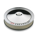 Proform 141-906 Chrome Air Cleaner Recessed Chevrolet Emblem