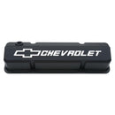 Proform 141-921 Slant-Edge Valve Covers Chevy Bowtie, Black Crinkle