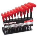 Powerbuilt 10-Piece T-Handle Hex Key Wrench Sets 940202