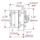 Powermaster High-Amp Alternators 7288
