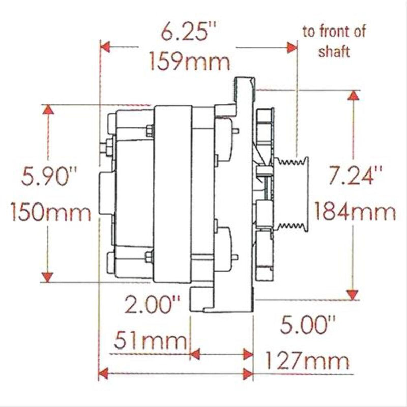 Powermaster Street Alternators 37806