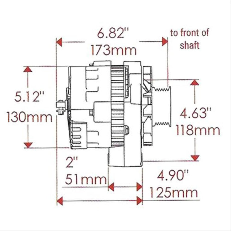 Powermaster Street Alternators 37861