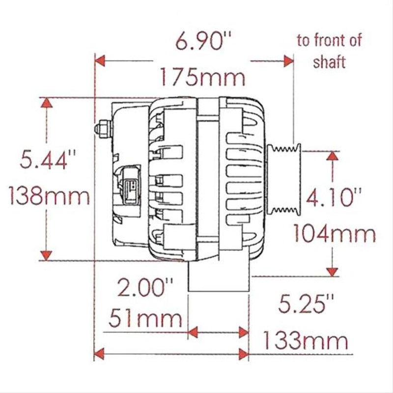 Powermaster Street Alternators 48247
