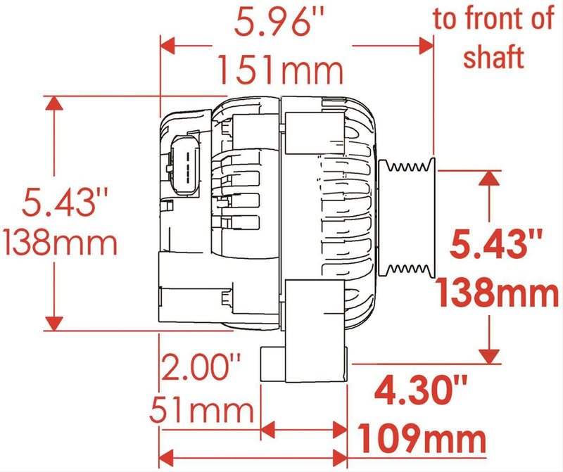 Powermaster Street Alternators 484061