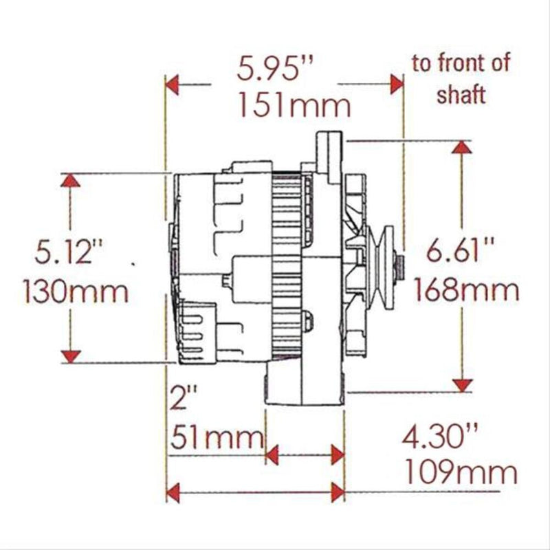 Powermaster Street Alternators 574021