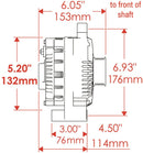 Powermaster Street Alternators 577491